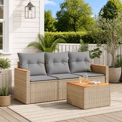 Practical 4-Piece Garden Sofa Set for Outdoor Use