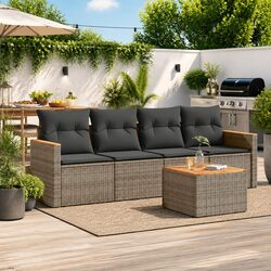 Practical 5 Piece Garden Sofa Set for Outdoor Relaxation