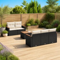 Ideal 6-Piece Outdoor Sofa Set for Patios and Terraces