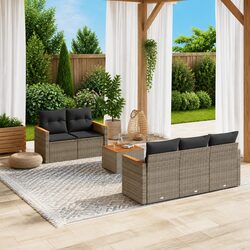 Practical 6-Piece Outdoor Sofa Set with Modular Design