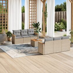 7 Piece Modular Garden Sofa Set for Outdoor Relaxation