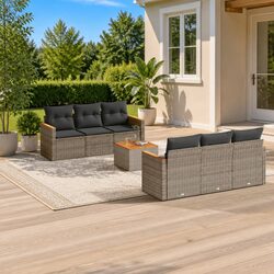 Practical 7-Piece Garden Sofa Set for Any Outdoor Space