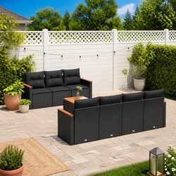 Functional 8-Piece Outdoor Sofa Set with Storage Bag