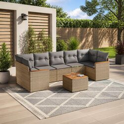 Practical 8-Piece Garden Sofa Set for Your Patio