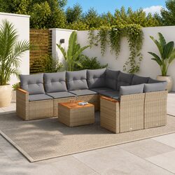 Practical 9 Piece Outdoor Sofa Set for Any Space
