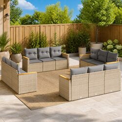 Functional 12-Piece Garden Sofa Set for Any Outdoor Space