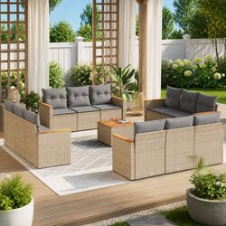 13 Piece Garden Sofa Set for Outdoor Use