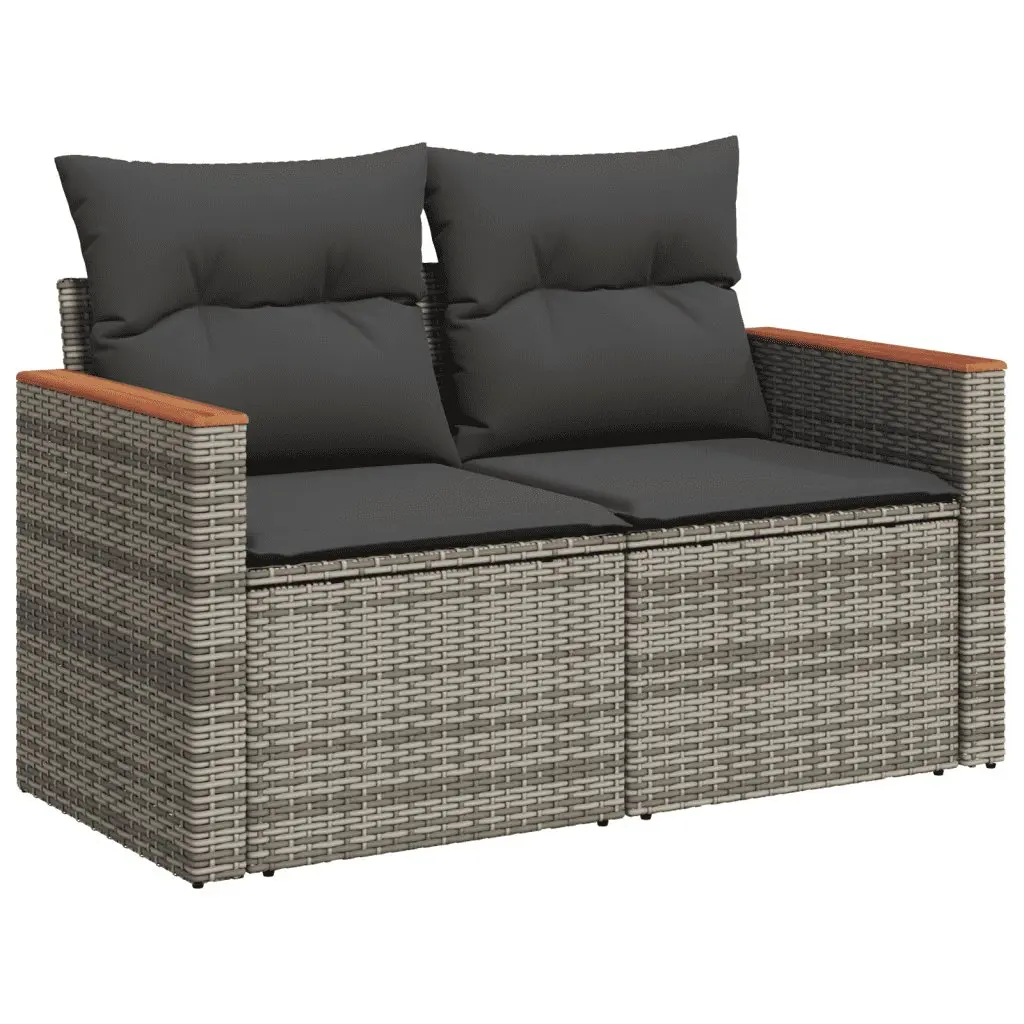 Garden Sofa Set 13 Piece Outdoor Furniture Patio Sectional Grey Cushions Modular