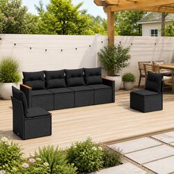 Practical 6 Piece Sofa Set for Any Outdoor Setting