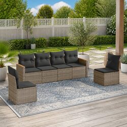Practical Modular Garden Sofa Set for Outdoor Use