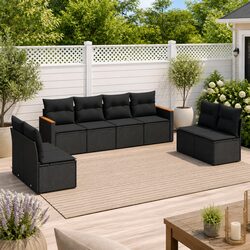 Practical 8 Piece Rattan Garden Sofa Set for Your Home