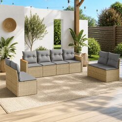 Practical 8 Piece Garden Sofa Set for Outdoor Living