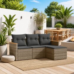 Versatile 4-Piece Garden Sofa Set for Every Outdoor Space