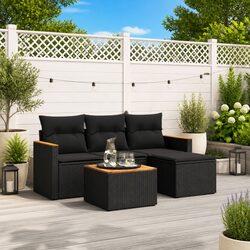 Practical 5-Piece Garden Sofa Set with Storage Options