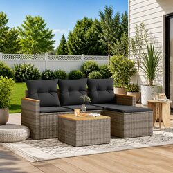 Functional 5 Piece Garden Sofa Set for Any Outdoor Space