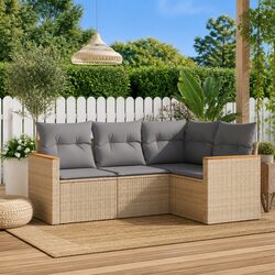 Perfect for Patio Gatherings: 4-Piece Sofa Set