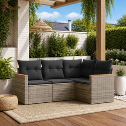 Practical 4-Piece Garden Sofa Set for Your Home