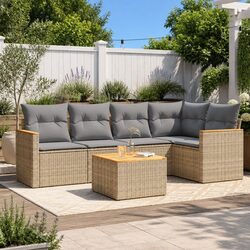 Practical 6 Piece Garden Sofa Set for Your Outdoor Needs
