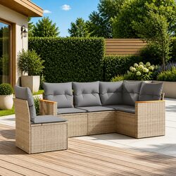 Practical 5-Piece Garden Sofa Set for Outdoor Relaxation