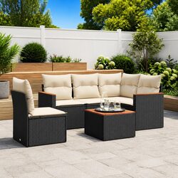 Practical 6 Piece Outdoor Sofa Set with Storage Solution