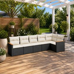 Flexible 6 Piece Garden Sofa Set - Perfect for Your Patio
