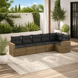 Versatile Outdoor 6-Piece Modular Sofa Set