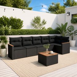 Practical 7-Piece Garden Sofa Set for Any Outdoor Area