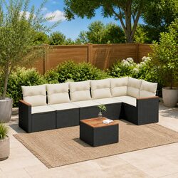 Practical 7 Piece Garden Sofa Set for Outdoor Relaxation
