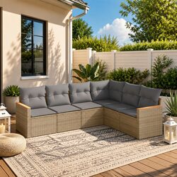 Practical 6-Piece Garden Sofa Set for Your Outdoor Space