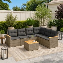 Practical 7 Piece Garden Sofa Set for Any Space