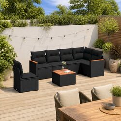Practical 7 Piece Garden Sofa Set for Your Outdoor Needs