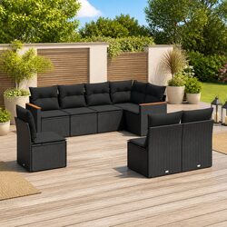 8 Piece Garden Sofa Set for Outdoor Relaxation