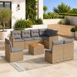 Versatile 9-Piece Garden Sofa Set for Outdoor Living