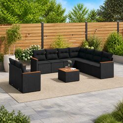 Versatile 10-Piece Garden Sofa Set for Outdoor Use