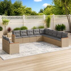 Practical 11 Piece Garden Sofa Set for Your Outdoor Area
