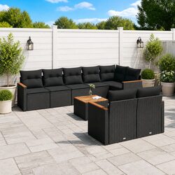Practical 9 Piece Sofa Set for Outdoor Enjoyment