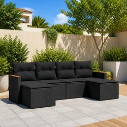 Versatile 6-Piece Outdoor Sofa Set for Home Use