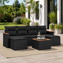 Practical 7-Piece Garden Sofa Set for Outdoor Spaces