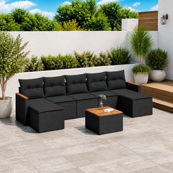 Practical 8-Piece Garden Sofa Set for Versatile Outdoor Use