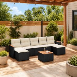 Functional 8 Piece Outdoor Sofa Set for Any Patio