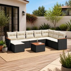 Practical 9 Piece Garden Sofa Set for Every Outdoor Space