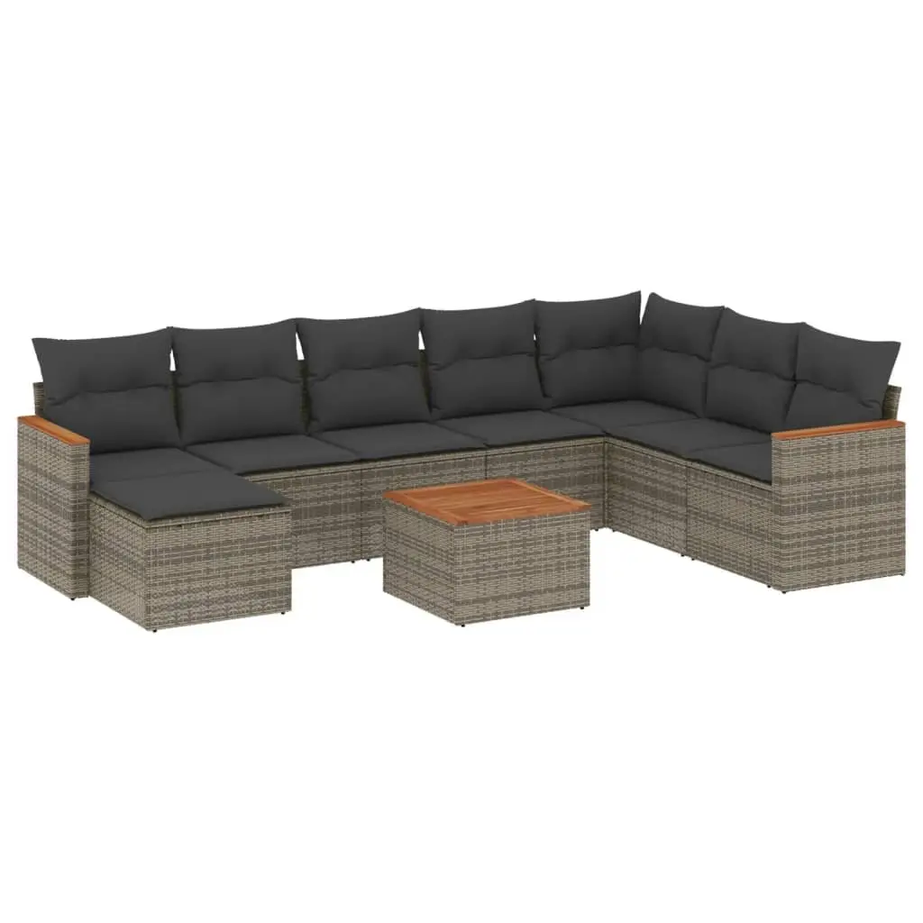 9 Piece Modular Sofa Set for Outdoor Use