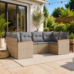 Practical 6-Piece Garden Sofa Set for Your Patio