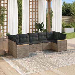 Practical 7-Piece Garden Sofa Set for Outdoor Use