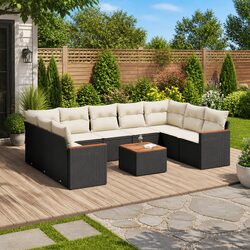 Versatile 10 Piece Garden Sofa Set for Various Spaces