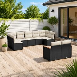 9 Piece Garden Sofa Set: Practical Comfort for Your Patio