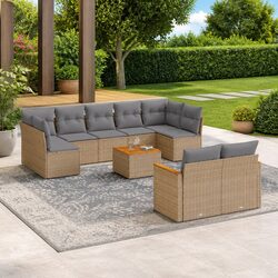 10-Piece Patio Sofa Set: Flexible Seating for Any Space