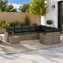 Practical 10-Piece Garden Sofa Set for Outdoor Use