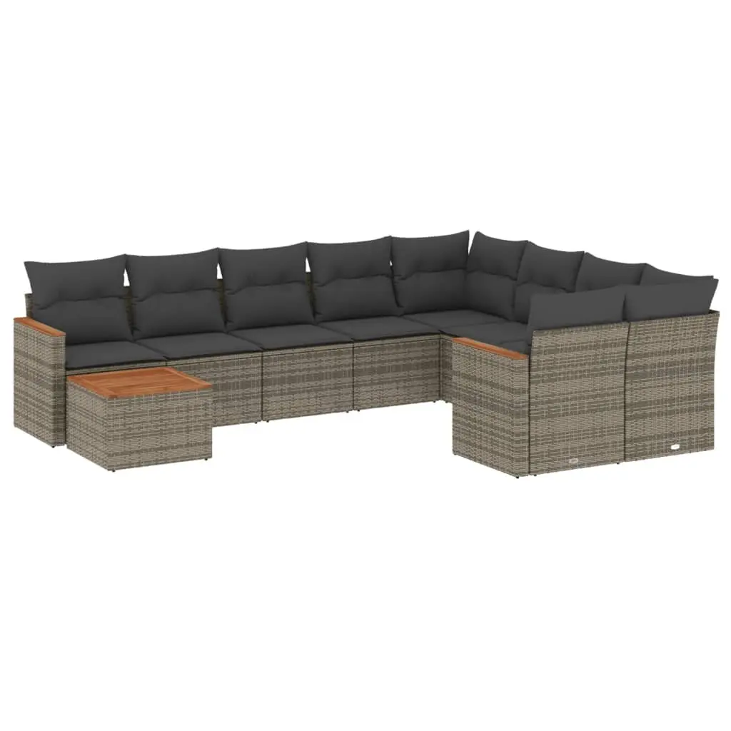 10-Piece Garden Sofa Set for Outdoor Use