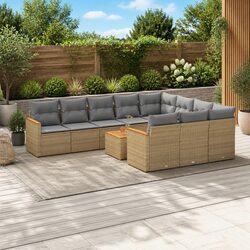 Practical 11-Piece Garden Sofa Set for Outdoor Use